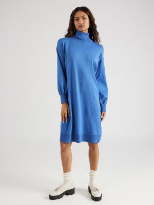 Pletené pletené šaty Soft Rebels modrá