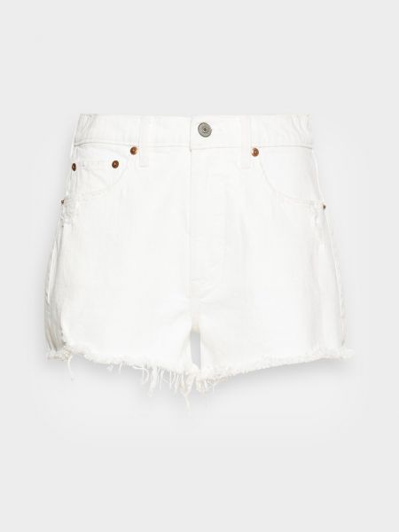 Szorty jeansowe Abercrombie & Fitch białe