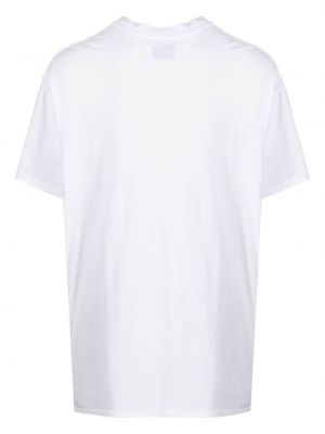 T-shirt en coton col rond Les Tien blanc