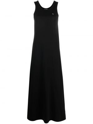 Памучна макси рокля Raf Simons черно