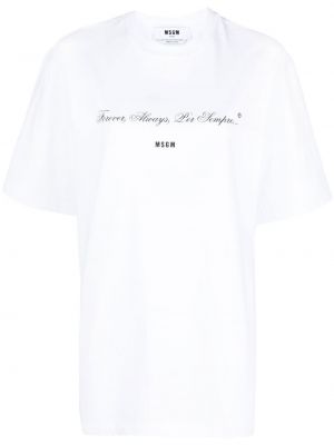 T-shirt Msgm vit