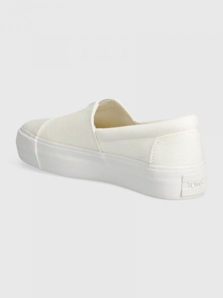 Slip on platform talpú sneakers Toms fehér