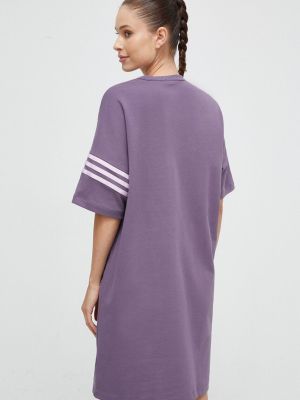 Rochie mini oversize Adidas Originals violet