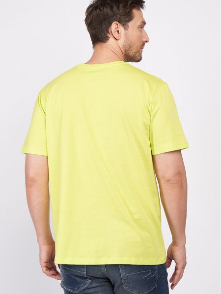 Хлопковая футболка Lee Cooper желтая