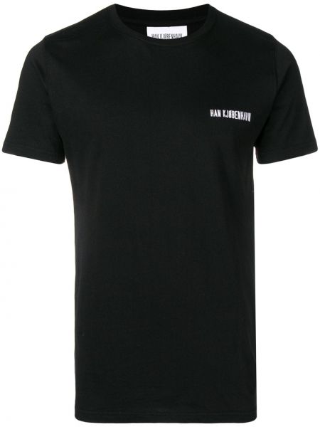 Camiseta de cuello redondo Han Kjøbenhavn negro