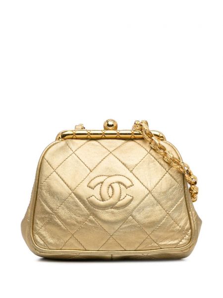 Geantă crossbody Chanel Pre-owned auriu