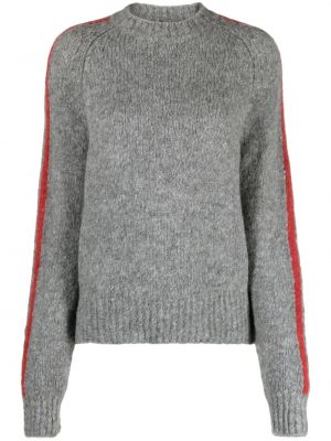Pruhovaný vlnený sveter Paloma Wool sivá