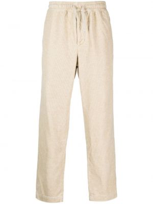 Manšestrové rovné kalhoty Isabel Marant béžové