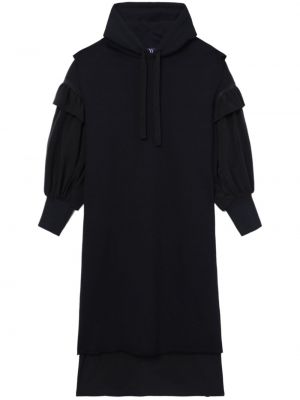 Midi šaty s kapucí Y's černé