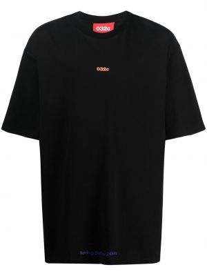 T-shirt aus baumwoll mit print 032c schwarz