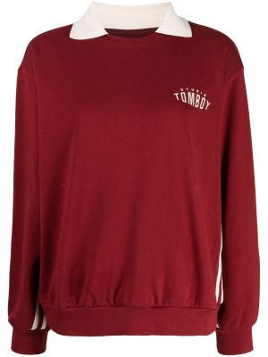 Raštuotas dryžuotas džemperis Studio Tomboy raudona