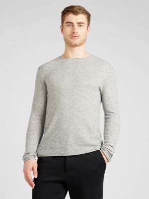Меланжов пуловер American Vintage сиво