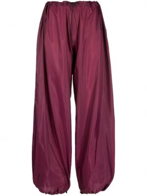 Pantaloni din satin Barbara Bologna violet
