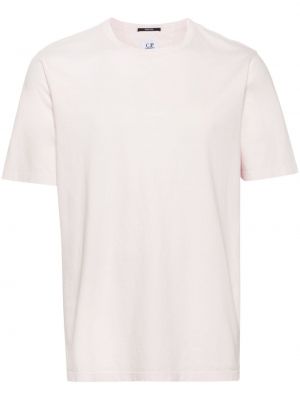 Pamučna majica s printom C.p. Company ružičasta