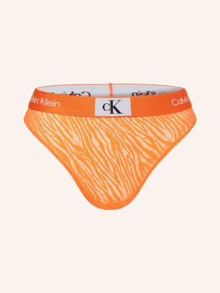 Slipy Calvin Klein oranžové