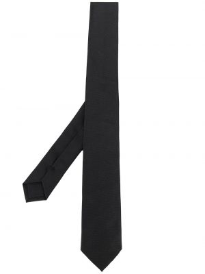 Копринена вратовръзка на райета Jil Sander черно