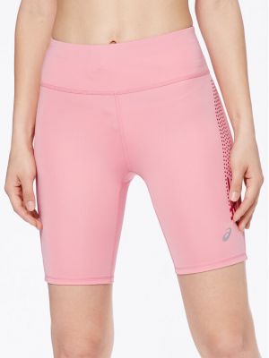 Pantaloni scurți de sport slim fit Asics roz