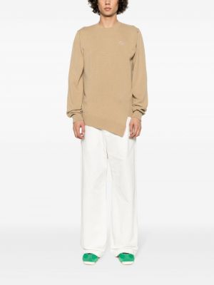 Asimetriškas vilnonis džemperis Comme Des Garçons Shirt ruda