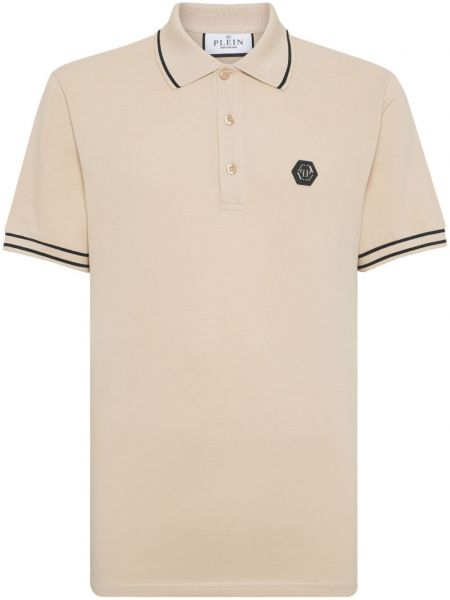 Polo en coton avec applique Philipp Plein