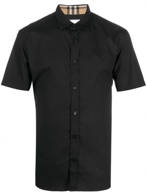 Koszula w kratkę Burberry czarna