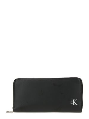 Πορτοφόλι με φερμουάρ Calvin Klein Jeans μαύρο