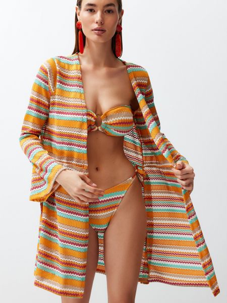 Bikini tricotate cu imprimeu geometric Trendyol