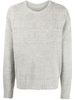 Sweter z okrągłym dekoltem Mm6 Maison Margiela szary
