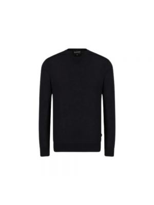 Pullover mit rundem ausschnitt Emporio Armani schwarz