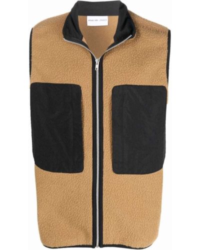 Fleece zip vest Arnar Mar Jonsson brun