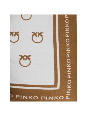 Poncho de tejido jacquard Pinko marrón