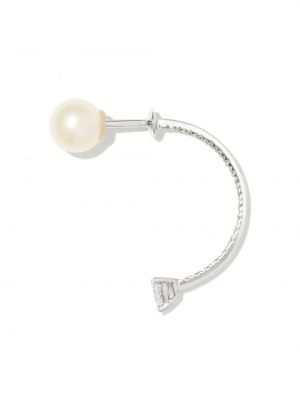 Boucles d'oreilles avec perles à pois à boucle Delfina Delettrez