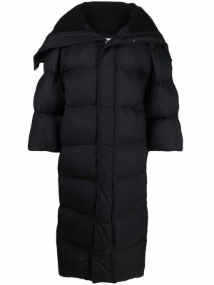 Παλτό με κουκούλα Balenciaga μαύρο