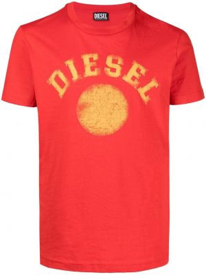 T-shirt Diesel röd