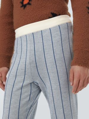 Pantalones de cachemir con estampado de cachemira Zegna azul