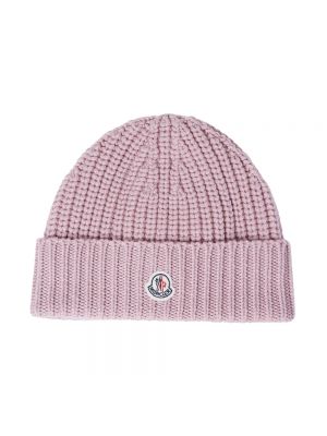 Cappello di lana di lana di lana Moncler rosa