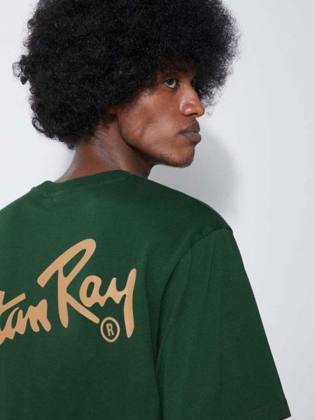 Tricou din bumbac Stan Ray verde