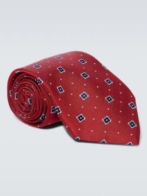 Svilena kravata s printom Canali