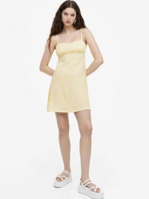 Трикотажное платье H&m желтое