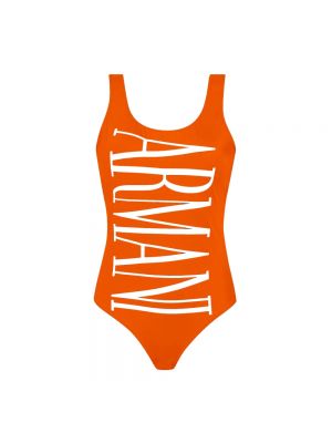 Einteiliger badeanzug Emporio Armani orange