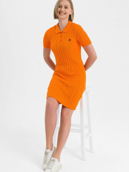 Платье мини Jimmy Sanders оранжевое