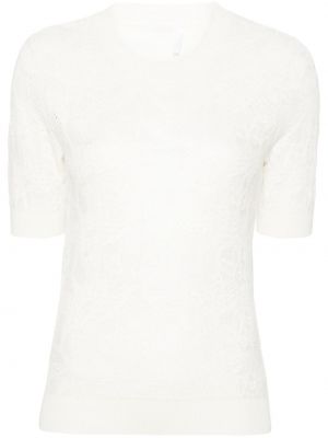 Jacquard džemper s cvjetnim printom Chloé bijela