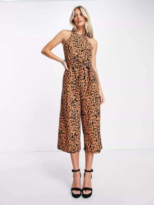 Леопардовый комбинезон с широкими штанами Style Cheat