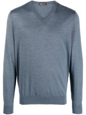 Pullover mit v-ausschnitt Colombo blau
