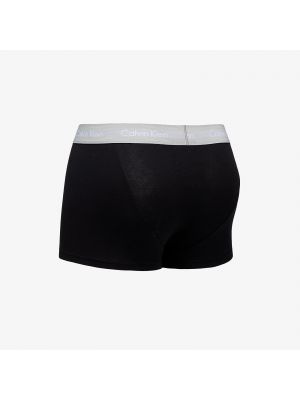 Bavlněné boxerky s nízkým pasem Calvin Klein černé