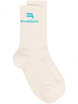 Теннисные носки с вышивкой Balenciaga, синие