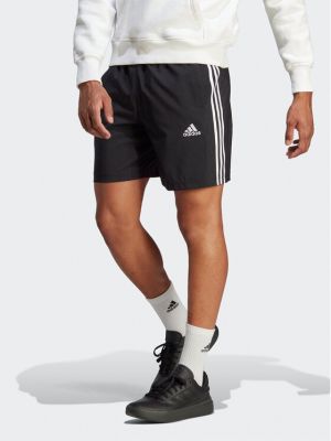 Prugaste sportske kratke hlače Adidas crna