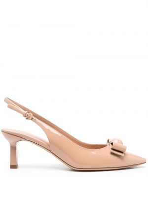 Pumpar med remmar med rosetter med slingback Ferragamo