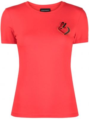 Tricou cu imagine Emporio Armani roșu