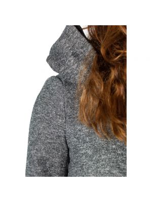 Parka a rayas con capucha Only gris