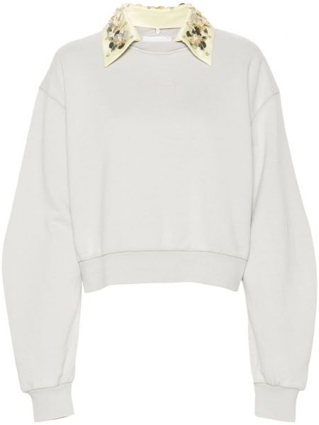 Broderet sweatshirt Des Phemmes grå